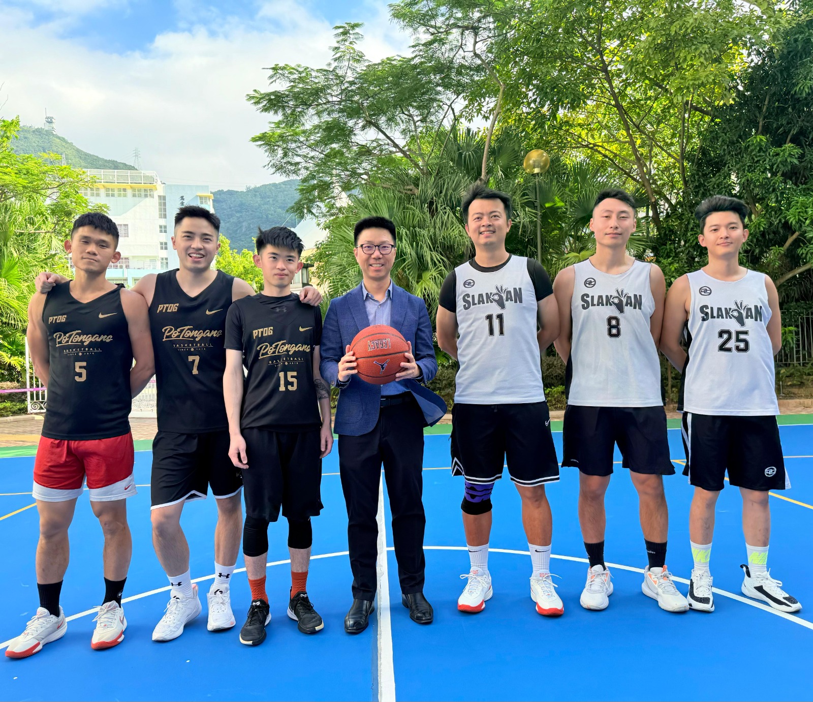 The first Alumni Three-on-Three Basketball Tournament